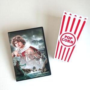 Clash Of The Titans DVD 80's Cult Classic With 2 New Reusable Popcorn Containers